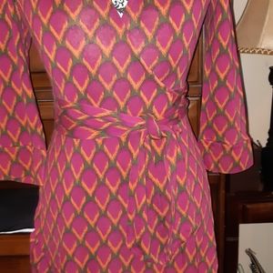 DVF wrap around dress
